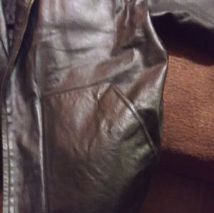Eizzo mens leather jacket